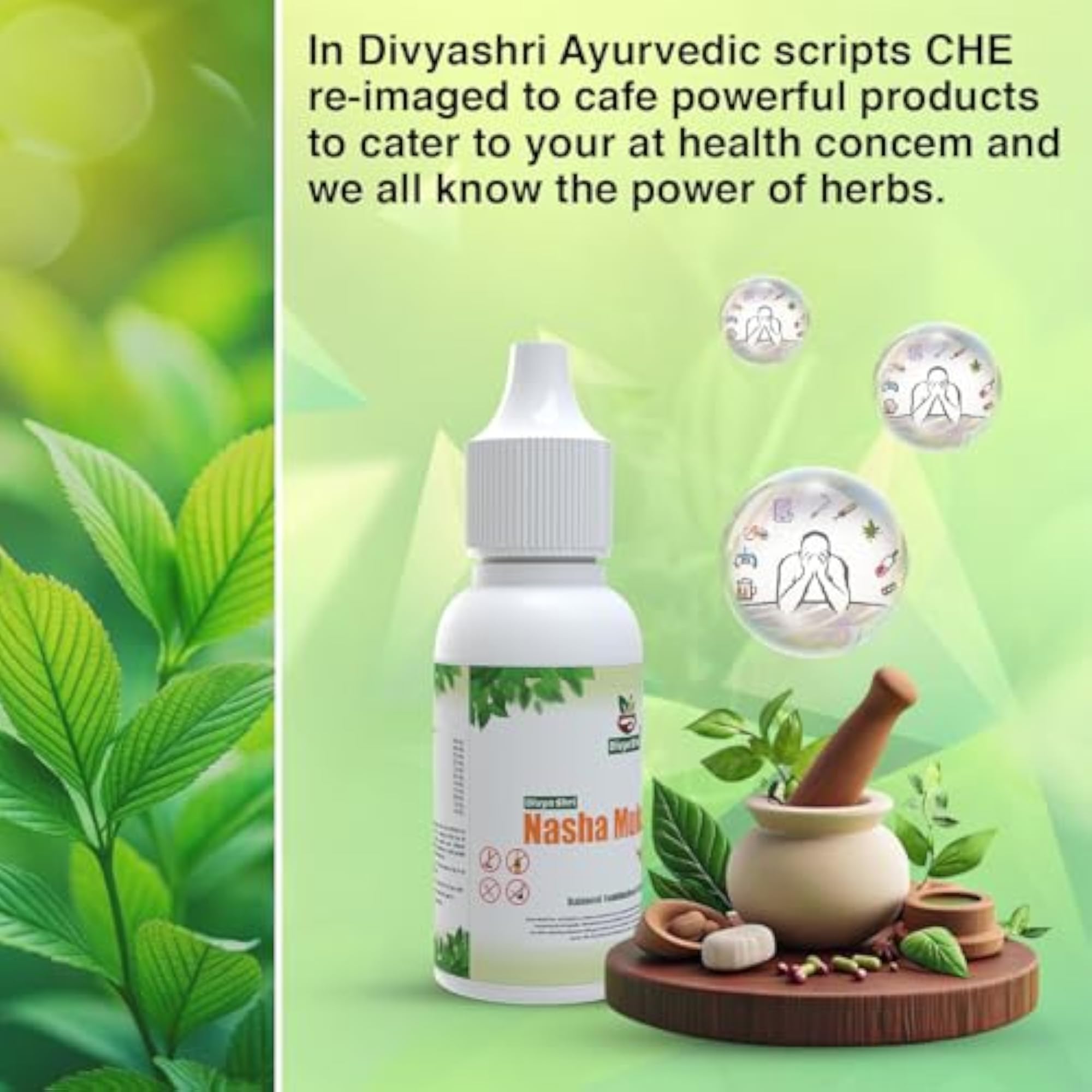 DIVYA SHRI Nasha Mukti Plus Liquid, Ayurvedic Solution